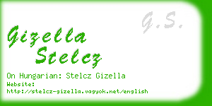 gizella stelcz business card